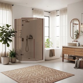 Душ кабина Rea DIAMOND 90x90 COPPER BRUSH