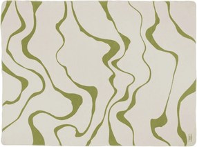 Зелено/кремаво одеяло 150x200 cm Felu – noo.ma