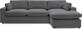 Тъмносив ъглов диван Belair – Bobochic Paris