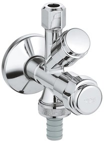 GROHE 41073000 - Kombi-ъглов вентил WAS 12” × 38” с полирано хромово покритие