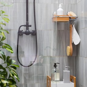 Бамбукова кошница за стена със сапун Spa - Compactor