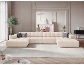 Кремав ъглов диван (U-образен) Chicago - Cosmopolitan Design