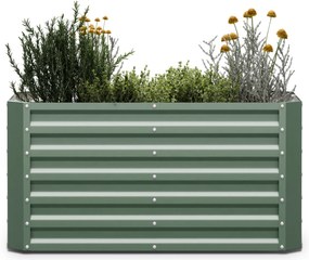Blumfeldt High Grow Straight, повдигната леха, 120 x 60 x 60 cm, изработена от вълнообразен стоманен лист, лесна за сглобяване, устойчива на ръжда и замръзване