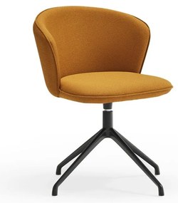 Тапицирани трапезни столове в комплект 2 бр. в цвят горчица Add – Teulat