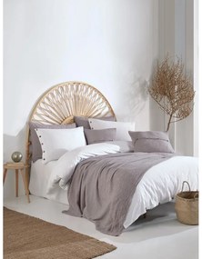 Бяло двойно удължено спално бельо от памук Renforcé 240x220 cm Como Striped – Mila Home Luxury