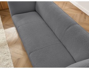 Тъмносив диван от прежда с примки от букле 242 cm Giorgia – Bobochic Paris