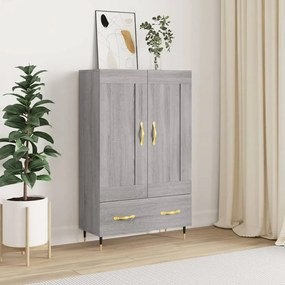 Sonata H Висок шкаф, сив сонома, 69,5x31x115 см, инженерно дърво