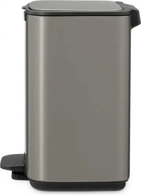 Кош за боклук Brabantia Bo Pedal 1010126, 4 л, Леко затваряне, Противоплъзгаща основа, Сив