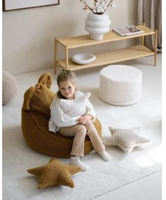 Кафява детска възглавница за диван от букле Star – Wigiwama
