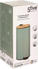 Кош 5five Modern Color, Метал и бамбук, 30 L - Зелен