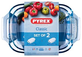 Комплект Блюда за Фурна Pyrex Classic Прозрачен Боросиликатно Стъкло (2 pcs)