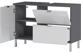 Бяло-сив шкаф под умивалника 80x56 cm Mauresa - Germania