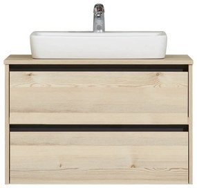 Плоча под мивката от декор от бор в естествен цвят Quickset 393 – Pelipal