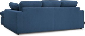 Син ъглов диван от рипсено кадифе Belair – Bobochic Paris
