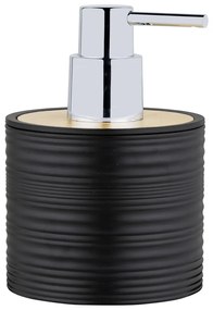 Черен пластмасов диспенсер за сапун 350 ml Lyon – Allstar