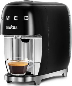 Еспресо машина за капсули SMEG Lavazza A Modo Mio LM200, 1250 W, 10 bar, 0.9 л, Бързо загряване, Черен