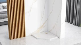 Корито за душ кабина- акрилно Rea Diamond White 80x80