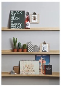 Стенен рафт за снимки от масивен дъб естествен 170 cm Photoframe – vtwonen