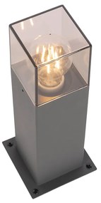 Модерна външна подова лампа 30 см тъмно сива IP44 - Denmark