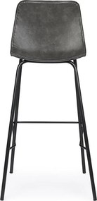 Тъмносив тапициран бар стол (височина на седалката 75 cm) Kyra – Bizzotto