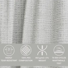 Светлосив шенилов ъглов диван (десен ъгъл/L форма) Kirou – Maison de Rêve