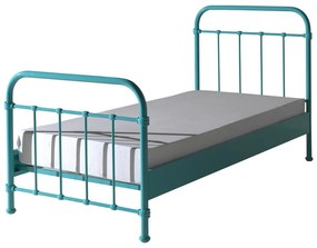 Метално детско легло в ментово зелено, 90 x 200 cm New York - Vipack