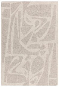 Кремав ръчно изработен вълнен килим 120x170 cm Loxley – Asiatic Carpets