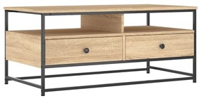 835285 vidaXL Кафе маса, дъб сонома, 100x51x40 см, инженерно дърво