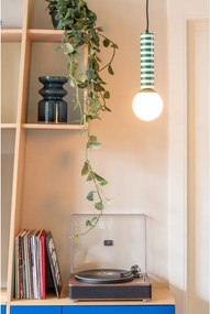 Зелено метално висящо осветително тяло ø 12 cm Rayado Retro – Leitmotiv