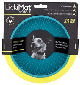 Облизване на купа Wobble Turquoise - LickiMat
