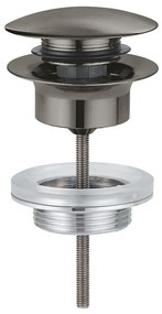 GROHE 65807AL0 - Комплект за сифон за умивалници с преливник, графит