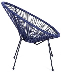 Син градински стол метален/пластмасов Avocado Comfort – Bonami Selection