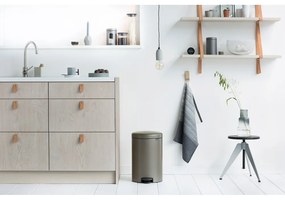 Сиво стоманено кошче за боклук с педал 20 l NewIcon – Brabantia