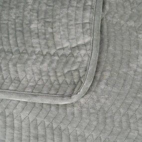 Сиво-зелено капитонирано покривало за легло 230x260 cm – Ixia