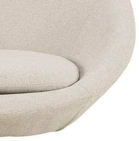 Бежово въртящо се шенилово кресло Center – Actona