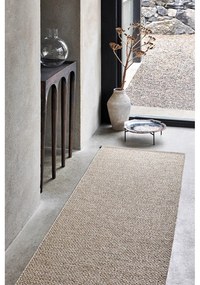 Кремав килим за открито и закрито 60x125 cm Effi Mud – Pappelina