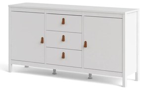 Бял нисък скрин 151x80 cm Madrid – Tvilum