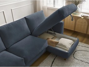 Тъмносин ъглов диван Cocoone – Bobochic Paris