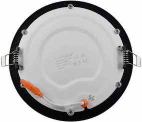 LED панел ESTE, черен, 12W, 4000K