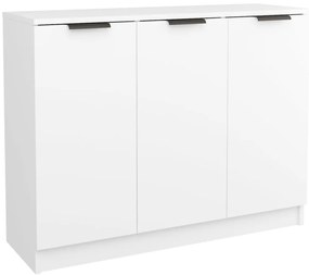 811187 vidaXL Сайдборд, бял, 90,5x30x70 см, инженерно дърво