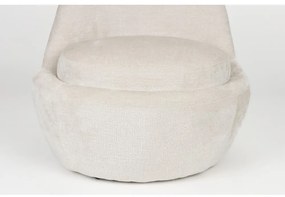 Кремаво кресло Nash – White Label