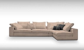 Ъгъл диван Гардероб лофт-Customizable-295φ 165β cm.-beige