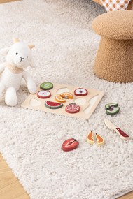 Детска дървена играчка с плодове Poty ,30x22 см MDF