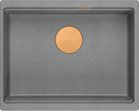 гранитна мивка Logan 100 Grey Metallic