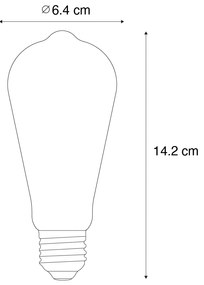 Комплект от 5 E27 LED крушка A60 Lux сензор 4W 400lm 2200K