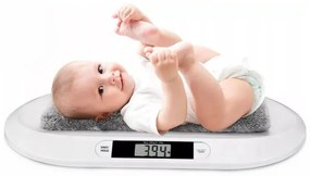 Бебешка везна Esperanza Bebe EBS019, До 20 кг, LCD екран, Функция HOLD, Бял