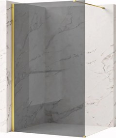 Параван за душ Rea Flexi Grey / Gold 140