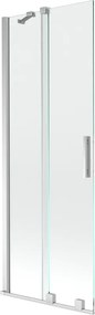 Mexen Velar двукуполен параван за вана, плъзгащ се, 70 x 150 cm, прозрачен, хром - 896-070-000-01-01