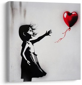 Картина на платно – Сърце във вятъра street art