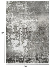 Килим 160х230 - HM7675.06 винтидж сив цвят